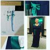 Minister Frances Fitzgerald attending the International Ball in a custom navy&emerald LJH piece. Held at the Park Lane Intercontinental, London March 2016
