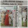 Press coverage of the beautiful Mary White- wearing a bespoke 2-piece outfit by Laura Jayne Halton, and won the "Best Irish design" outfit at the Galway Races Ladies Day