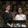 Nora Twomey making history on stage at the Annie Awards in LA